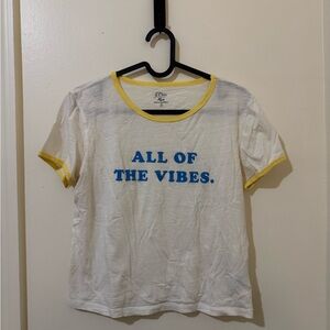 j. crew all of the vibes tee